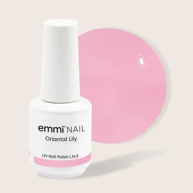 Emmi-Nail Shellac Oriental Lily L343 uv-lak 15 ml mørk rosé