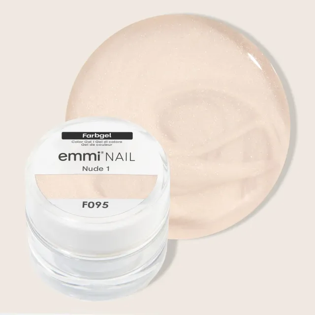 Emmi-Nail Nude 1 F095 farvegel 5 ml vegansk