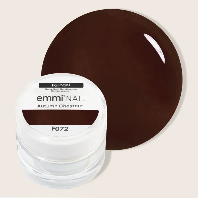 Emmi-Nail Farbgel Autumn Chestnut F072 farvegel 5 ml brun