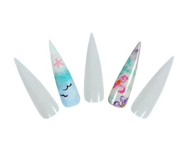 Emmi-Nail Stiletto øvetips 240 stk ekstra lange