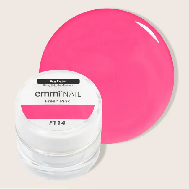 Emmi-Nail Farbgel Neon Fresh Pink F114 farvegel 5 ml