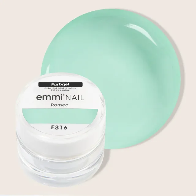 Emmi-Nail Romeo F316 farvegel mint 5 ml