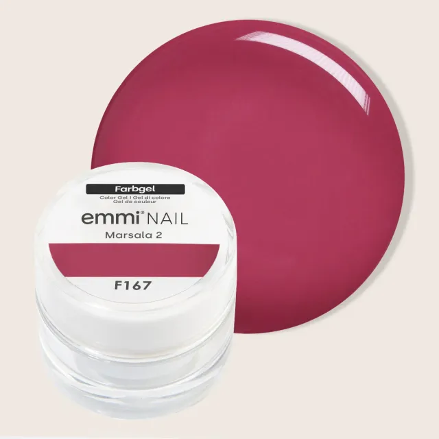 Emmi-Nail Farbgel Marsala 2 F167 farvegel 5 ml vegansk