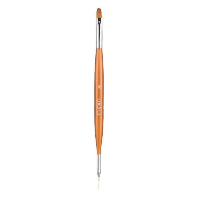 Cupio 2-i-1 gel- og nailart pensel #6