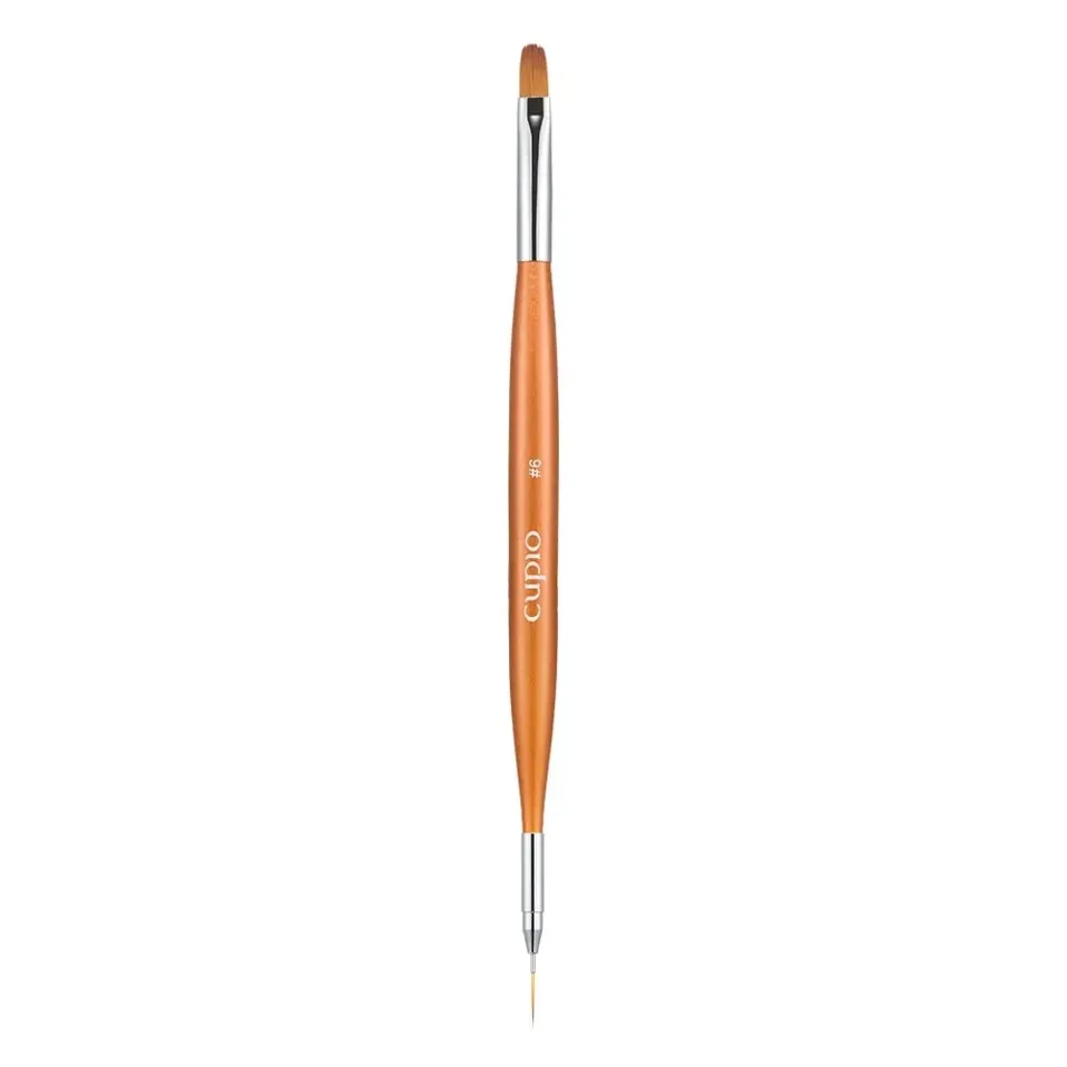 Cupio 2-i-1 gel- og nailart pensel #6