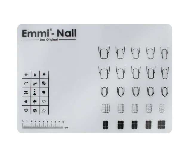 Emmi-Nail silikone øvelsesmåtte 39,5x29,5 cm bordunderlag