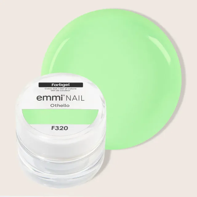 Emmi-Nail Farbgel Othello F320 farvegel 5 ml mintgrøn