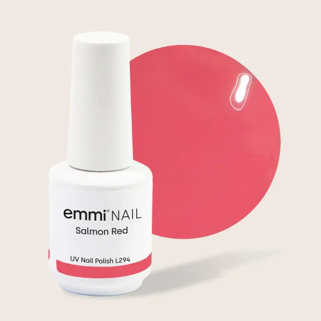 Emmi-Nail Shellac Salmon Red L294 UV-lak 15ml frisk pink