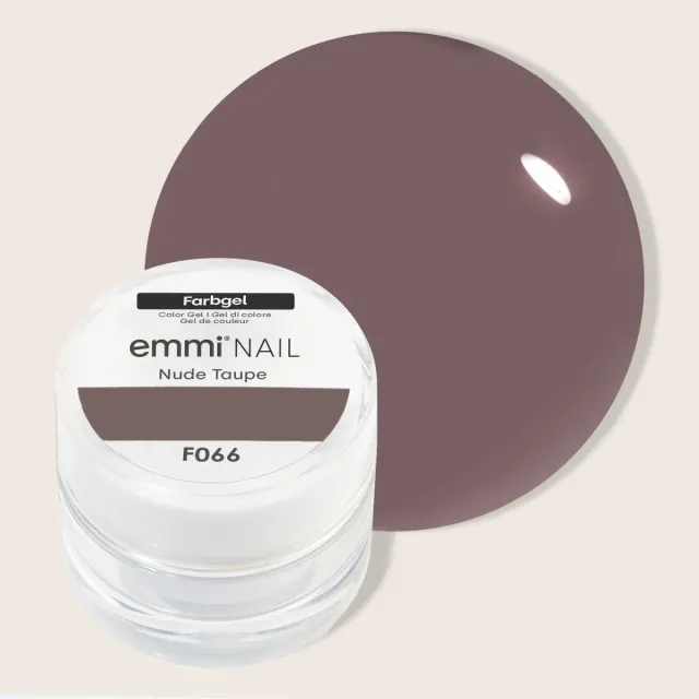 Emmi-Nail Farbgel Nude Taupe F066 farvegel 5 ml brun