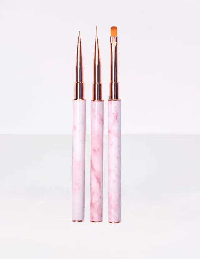 Le Mini Macaron Les Brushes nail art pensler 3 stk