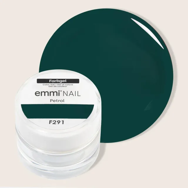 Emmi-Nail Farbgel Petrol F291 farvegel 5 ml vegansk
