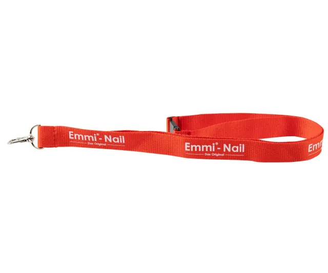 Emmi-Nail nøglesnor med logo til salonbrug
