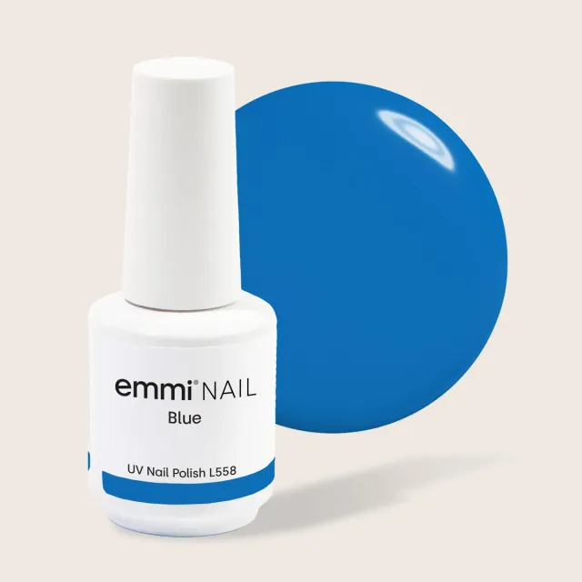 Emmi-Nail Shellac Blue L558 UV-lak 15 ml blå