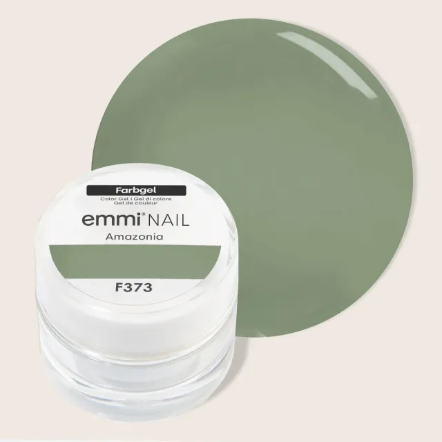Emmi-Nail Farbgel Amazonia F373 farvegel 5ml grågrøn