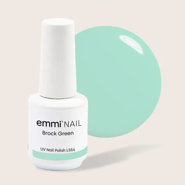 Emmi-Nail Shellac Brock Green L554 UV-lak 15ml lysegrøn