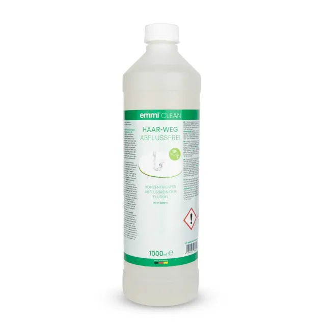 Emmi-Nail emmi-Clean Haar-Weg afløbsrens 1000 ml mod hår
