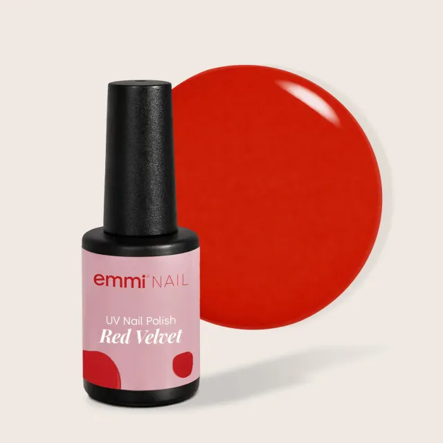 Emmi-Nail Shellac Red Velvet L514 UV-lak 8 ml ildrød