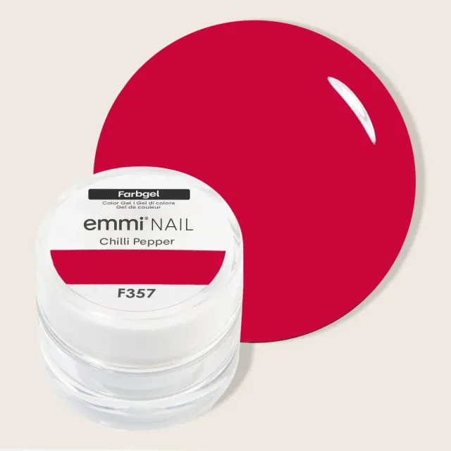 Emmi-Nail Chilli Pepper F357 farvegel 5 ml rød