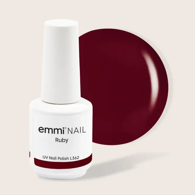 Emmi Shellac UV-lak Ruby L362 15 ml med langvarig glans