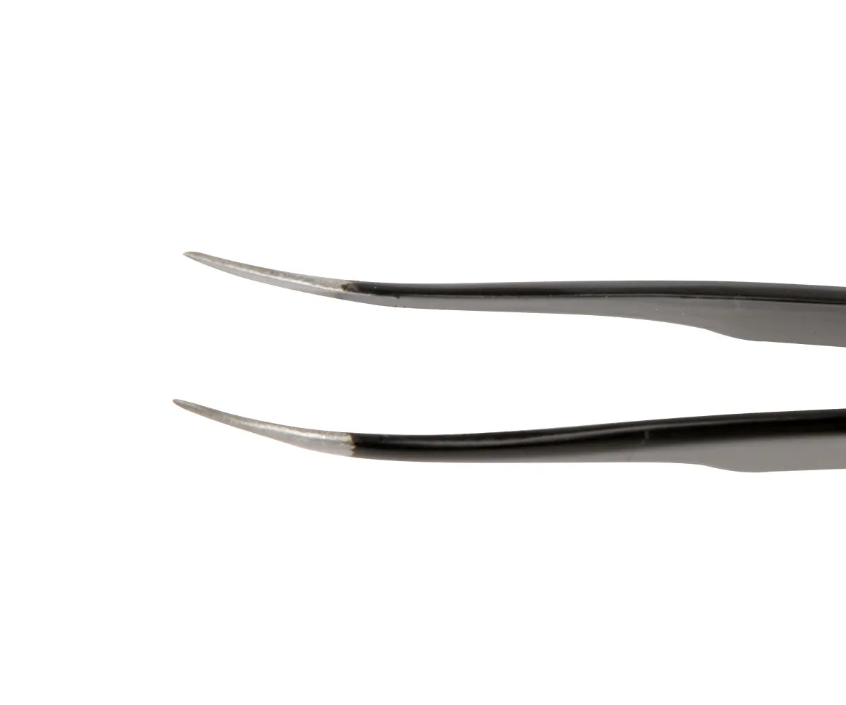 Emmi-Nail pincet lang neglepincet sort buet fin spids