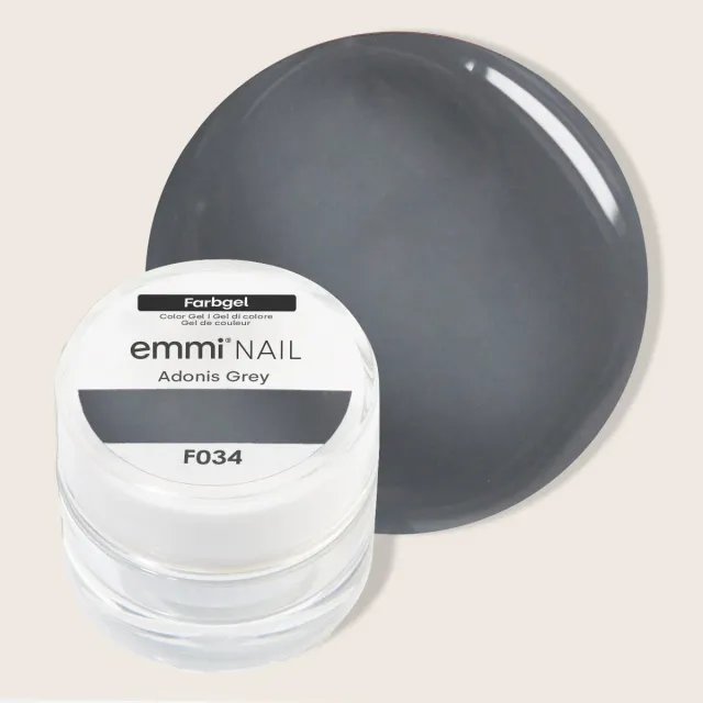 Emmi-Nail Farbgel Adonis Grey F034 farvegel grå 5 ml