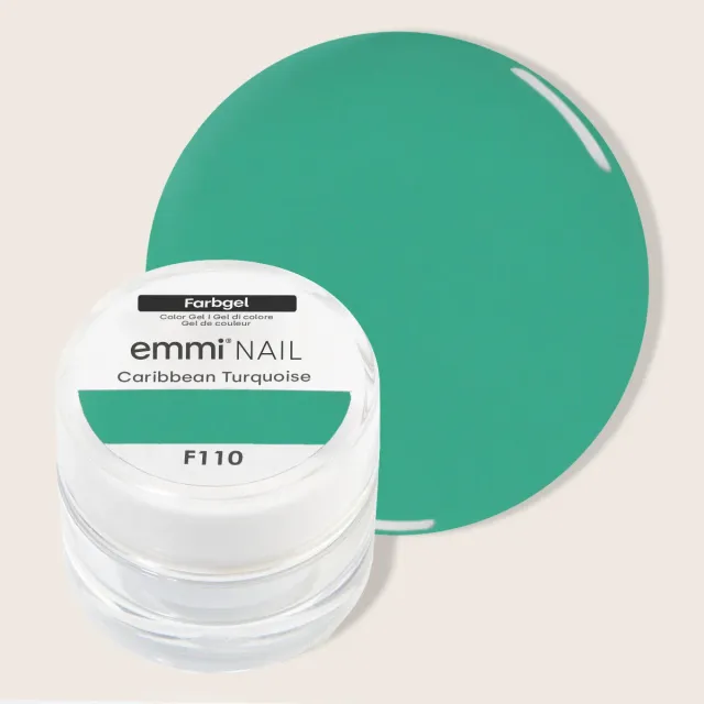 Emmi-Nail Caribbean Turquoise F110 farvegel 5ml turkis