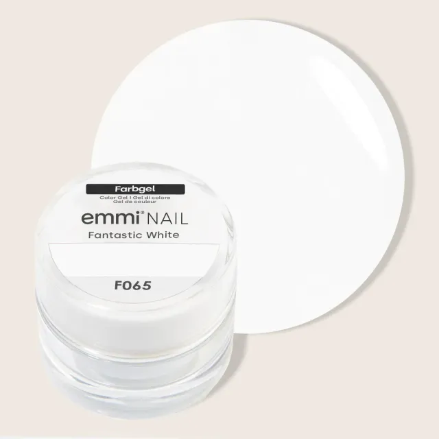 Emmi-Nail Fantastic White F065 farvegel 5ml hvid