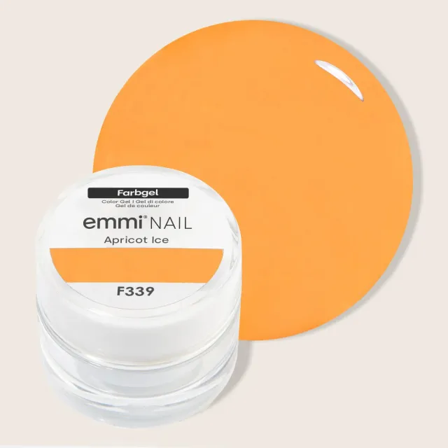 Emmi-Nail Apricot Ice F339 farvegel 5 ml neon abrikos