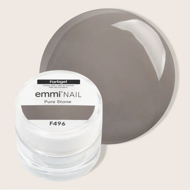 Emmi-Nail Pure Stone F496 farvegel 5ml gråbrun