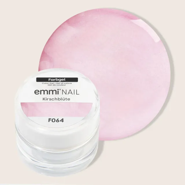 Emmi-Nail Kirschblüte F064 farvegel 5 ml lyserød
