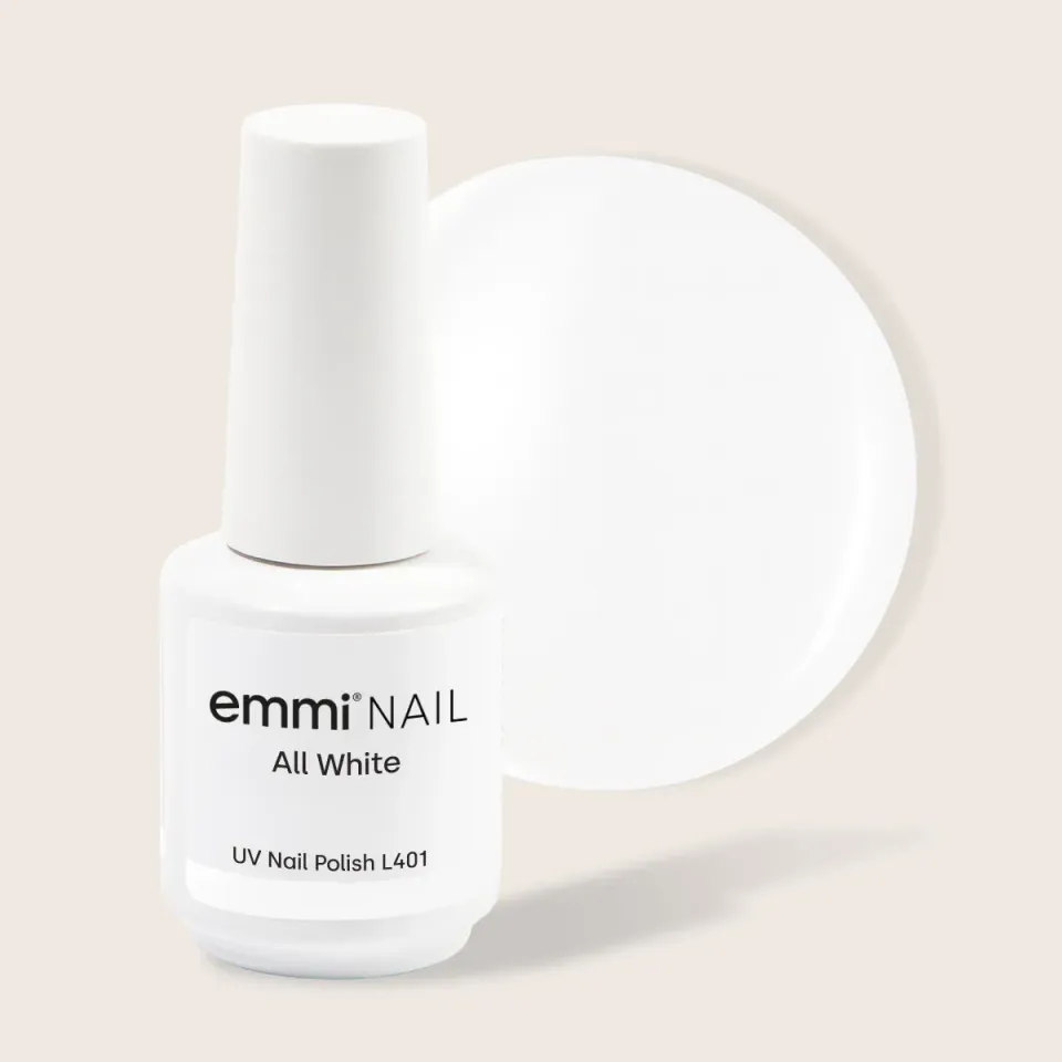 Emmi-Nail Shellac All White L401 UV-lak 15 ml hvid