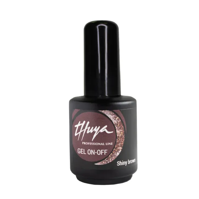 Evolution On-Off Shiny Brown gellak brun glitter