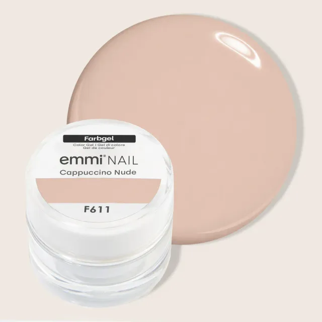 Emmi-Nail Farbgel F611 Cappuccino Nude farvegel 5 ml