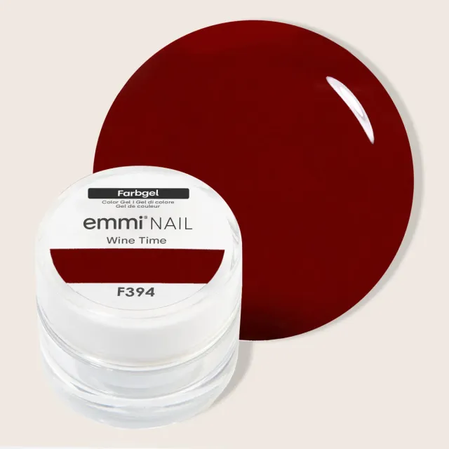 Emmi-Nail Wine Time F394 Farvegel 5ml mørkerød