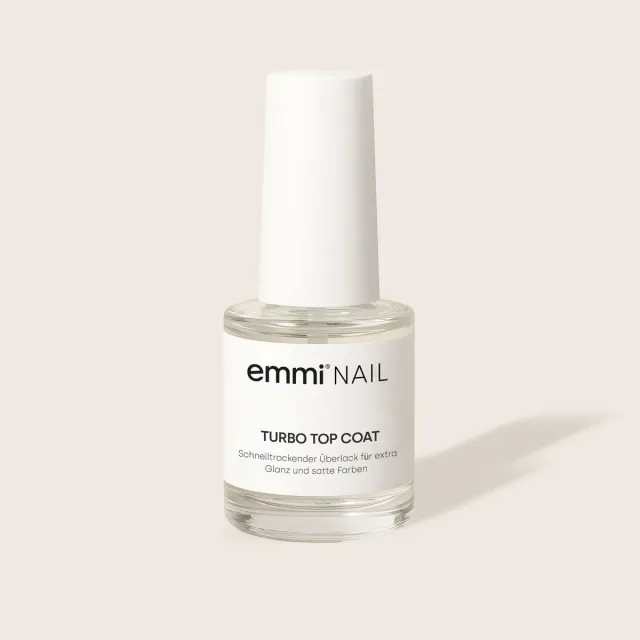 Emmi-Nail Turbo Top Coat overlak 12ml hurtigtørrende