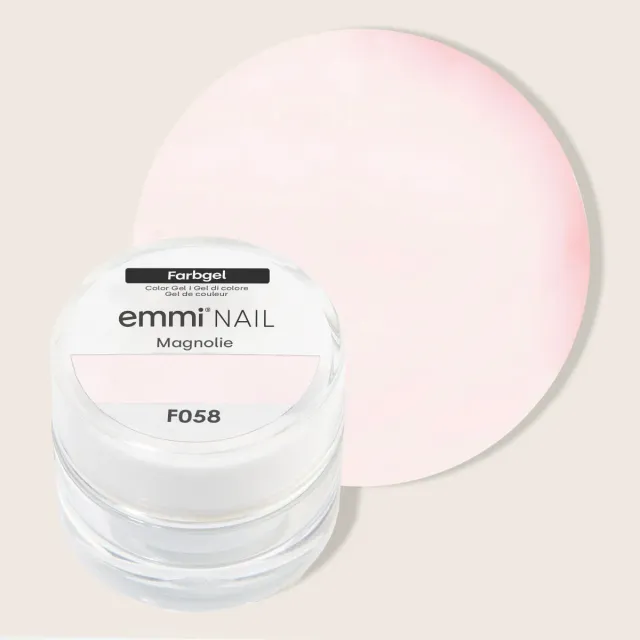 Emmi-Nail Farbgel Magnolie F058 farvegel 5 ml vegansk