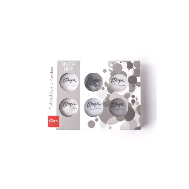 Evolution Gel Snow Line Kit akrylpulver til nail art 6 x 5 g