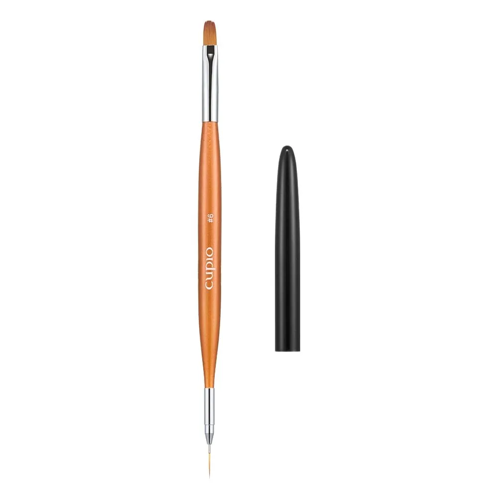 Cupio 2-i-1 gel- og nailart pensel #6