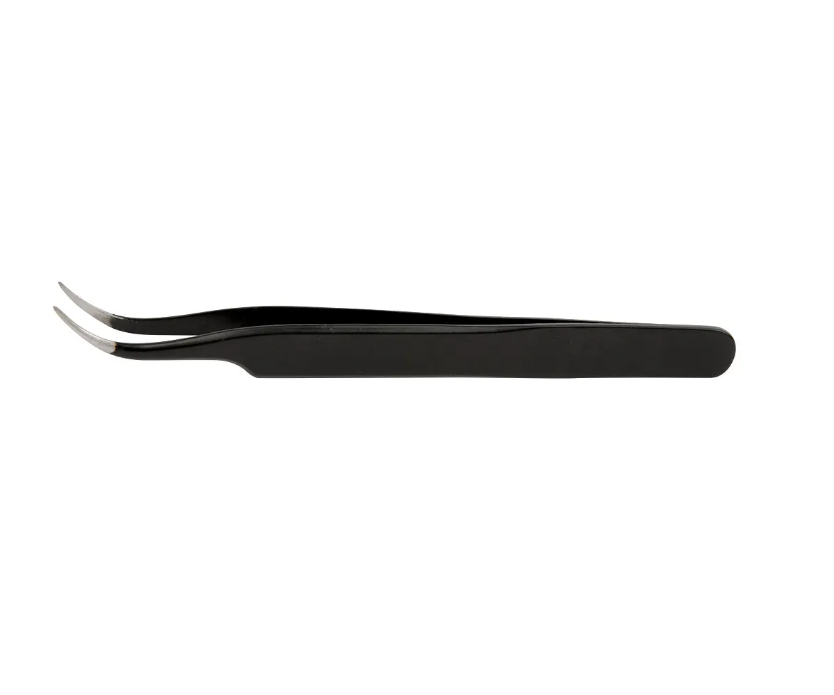 Emmi-Nail pincet lang neglepincet sort buet fin spids