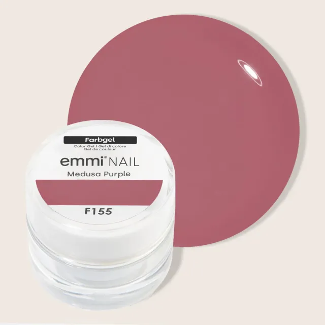 Emmi-Nail Medusa Purple F155 farvegel 5 ml mørkelilla