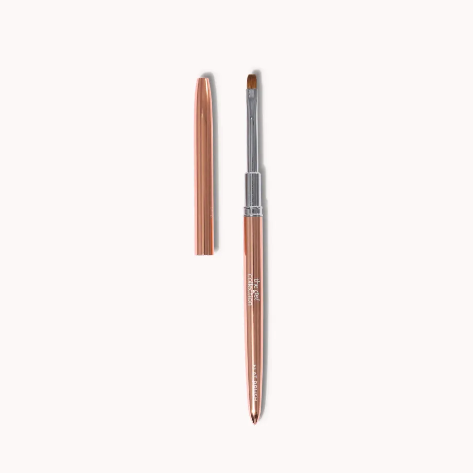The Gel Collection Flat Brush Premium Neglepensel