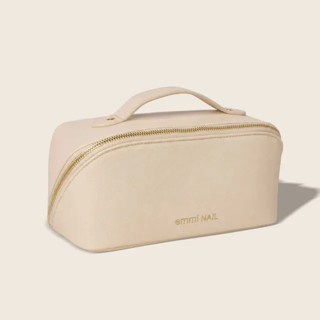Emmi-Nail Beauty Bag Beige toilettaske kunstlæder
