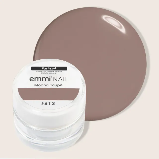 Emmi-Nail Mocha Taupe F613 farvegel 5 ml 100% dækning