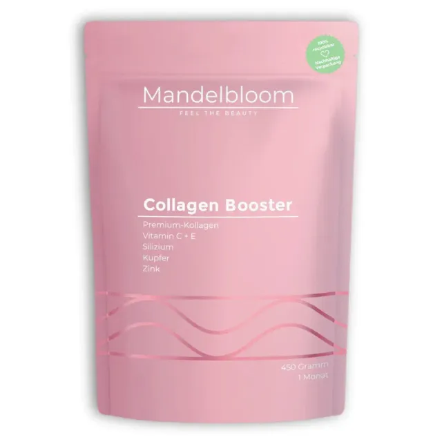 Mandelbloom Collagen Booster kollagenpulver med vitaminer