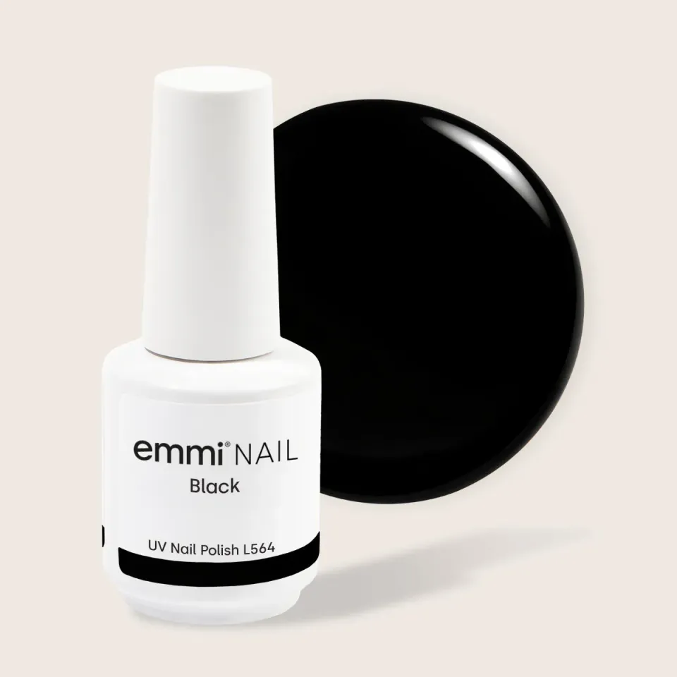 Emmi-Nail Shellac Black L564 uv-lak 15ml sort