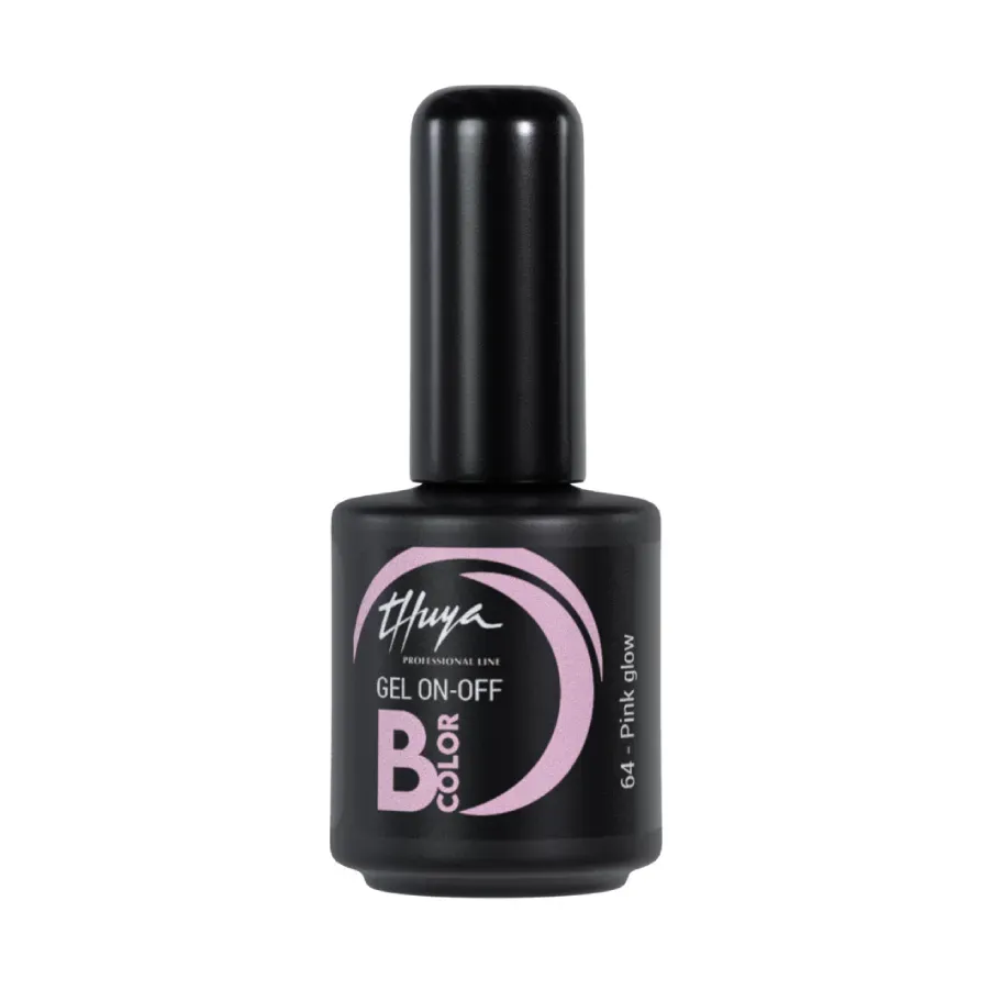 Evolution Gel B-Color On-Off Pink Glow 64 gelelak lyserød