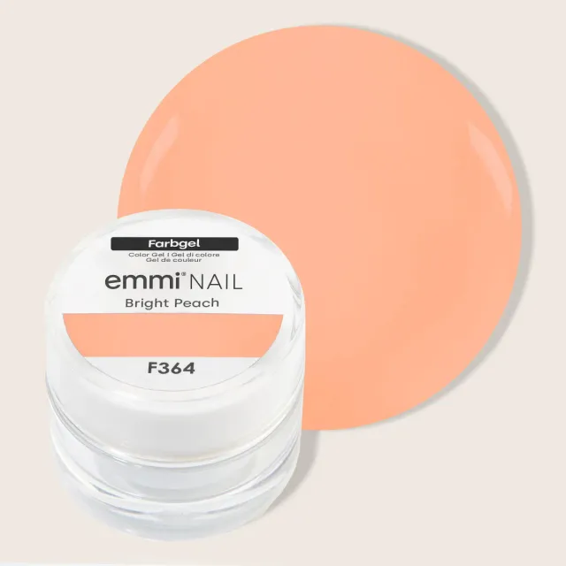 Emmi-Nail Bright Peach F364 farvegel 5 ml neon