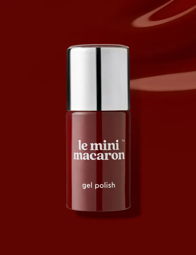 Le Mini Macaron Cassis gellak 8,5 ml – mørkerød 3-i-1