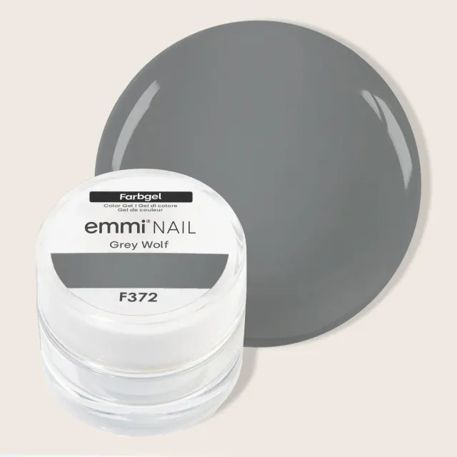 Emmi-Nail F372 Grey Wolf farvegel 5ml grå